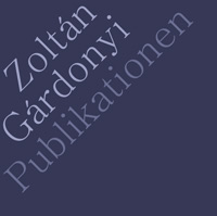 Publikationen Zoltan Gárdonyi