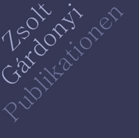 Publikationen Zsolt Gárdonyi